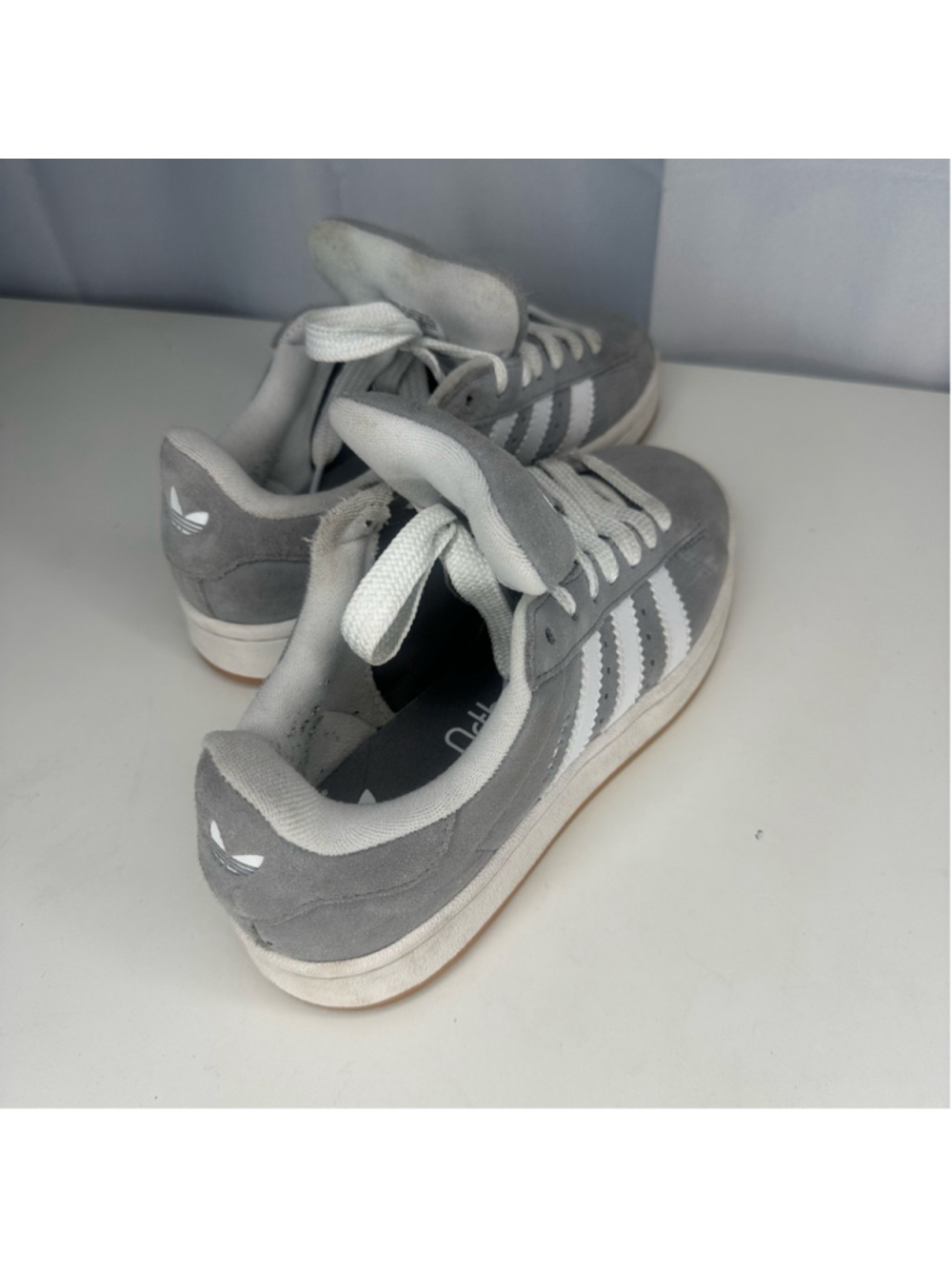 adidas Originals Campus 00s Grey White Gum Shoes Sneakers Men's 5.5 / Women's 6 - Picture 2 of 9